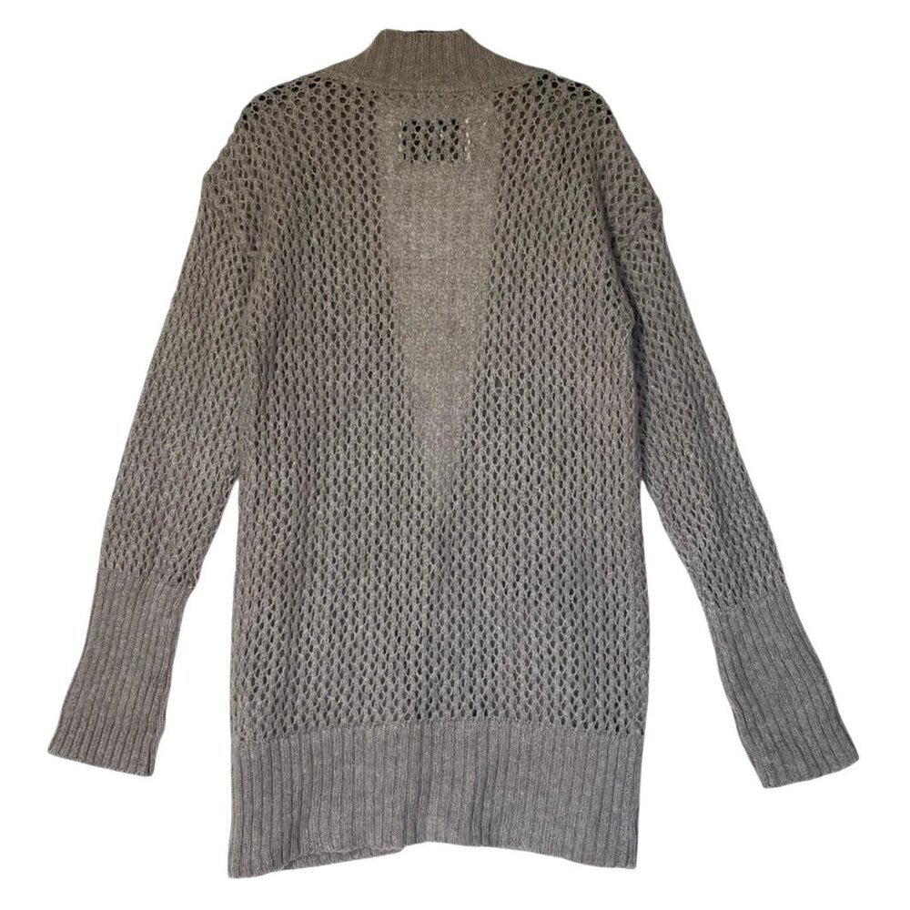 DAY Birger et Mikkelsen Taupe Wool Mohair Blend Long Sweater Cardigan - Picture 3 of 12